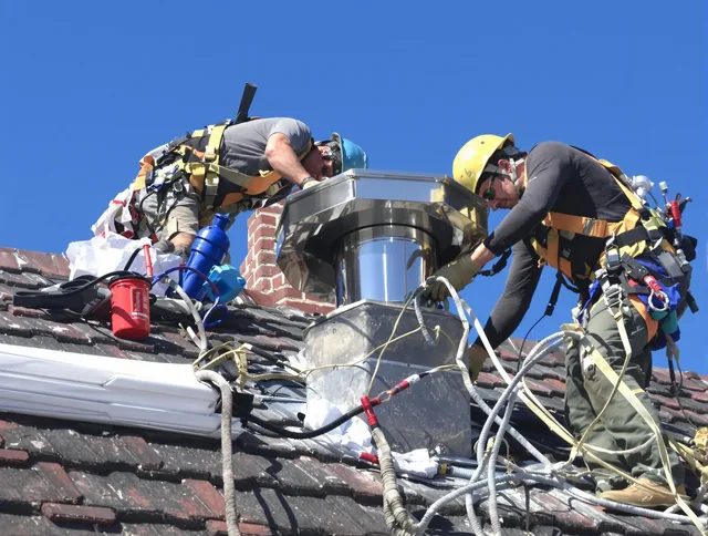Protective chimney cap installed by Pembroke Pines Chimney Sweep in Pembroke Pines, FL