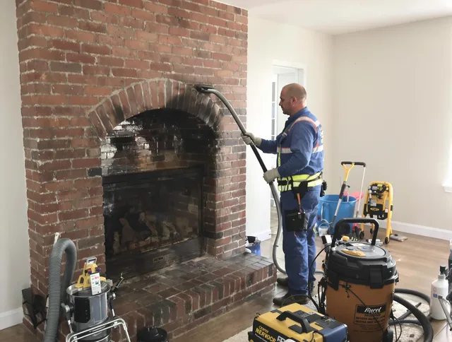 Pembroke Pines Chimney Sweep expert performing detailed chimney sweep in Pembroke Pines, FL