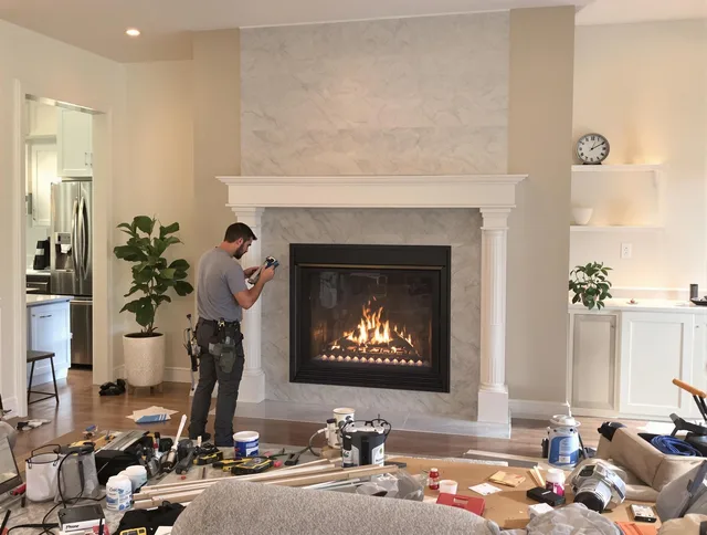Newly installed fireplace by Pembroke Pines Chimney Sweep in Pembroke Pines, FL