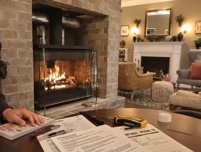 Pembroke Pines Chimney Sweep verifying fireplace safety measures in Pembroke Pines, FL